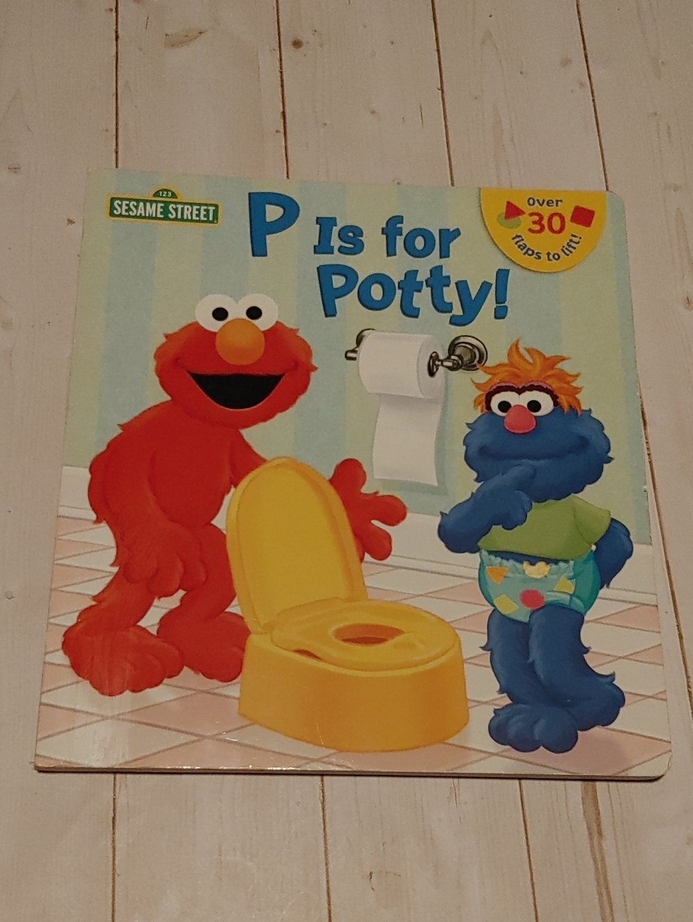 P Is For Potty Elmo Sesame Street Baby Toddler Flaps Board Book